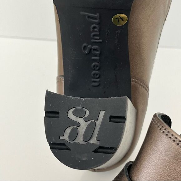 PAUL GREEN Nina Loafer Pump in Grunge Metallic Leather Size 10 NEW - Picture 11 of 14